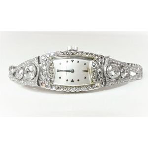 Hamilton ladies platinum diamond on sale watch