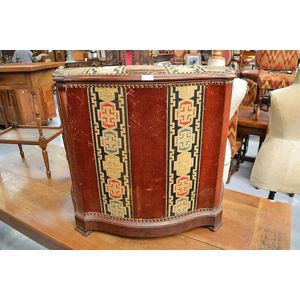 Rare antique French 19th century shaped front lift top box,…