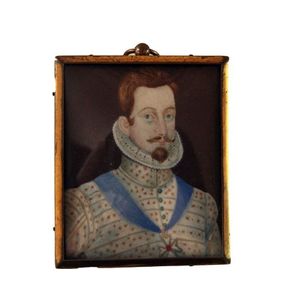 An 18th century miniature of a 17th century Spanish nobleman…