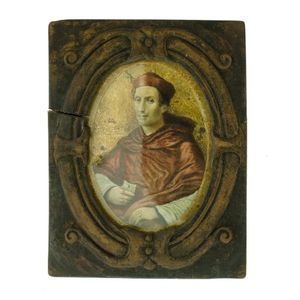 Early miniature portrait. Bernado Dovizio Bibbiena, signed…
