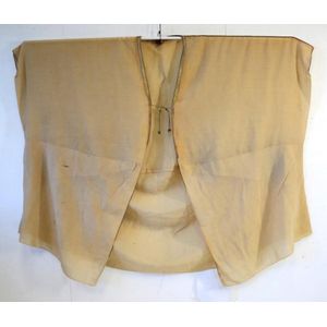 Two Oriental items of Apparel. White cotton sufi bernous; sheer…