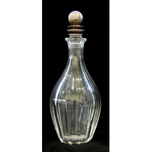 A Baccarat, France, faceted decanter & matched stopper with…