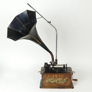 An Edison Standard Phonograph, model B, upgraded with 2/4…