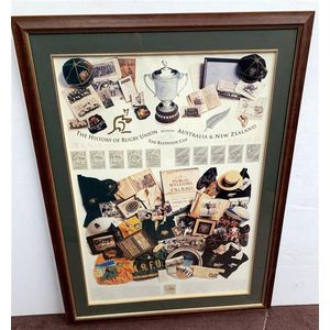 Framed limited edition print - 'The history of Rugby Union…
