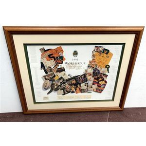 A signed limited edition print 1991 Rugby World Cup 176/250…