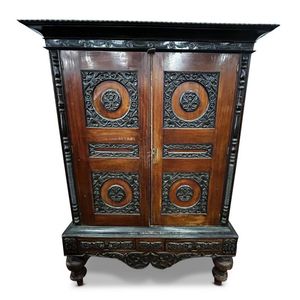Iron Bound Jackfruit Door From Kerala - 19thC Iron Bound Jackfruit Door From Kerala - 19thC
