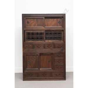 Japanese Mizuya Dansu - Meiji Period