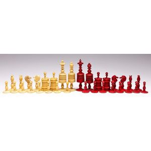 A set of early Ivory chess pieces