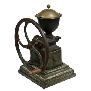 A large French 19th century Peugeot cast iron coffee grinder.…