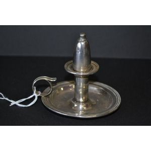 Sterling silver cigarette lighter in the form of a miniature…