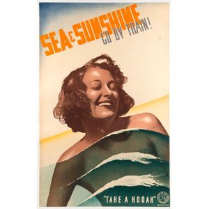 Gert Sellheim (1901 - 1970), Sea & Sunshine Go By Train!,…