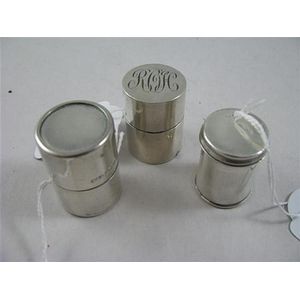 Three sterling silver vesta cases. (3) the first probably by…