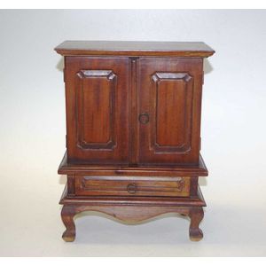 Wooden jewellery cabinet three drawers inside two doors, one&hellip;