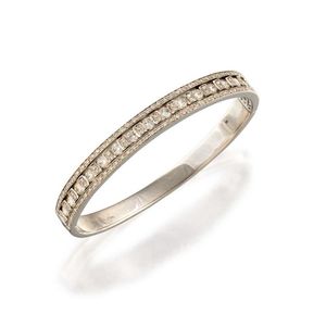 18ct white gold and diamond bangle, Damiani, the oval hinged&hellip;
