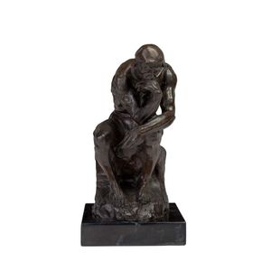 A French bronze figure of 'The Thinker' after Auguste Rodin, by…