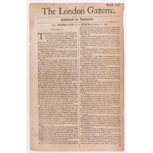 Includins London Gazette - England - 1668 issues: largely…