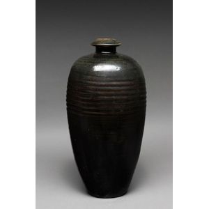 A large Chinese black glazed Meiping vase, Song-Jin Dynasty,&hellip;