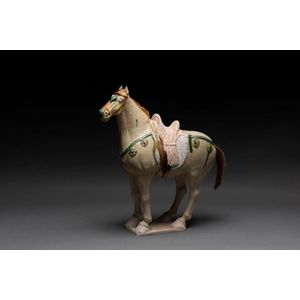 Tang Dynasty Sancai-Glazed Horse Statue - Asian - Antiquities