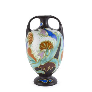 Gouda Dutch Art Nouveau Hand-Painted Genie Bottle – LEO Design, Ltd.