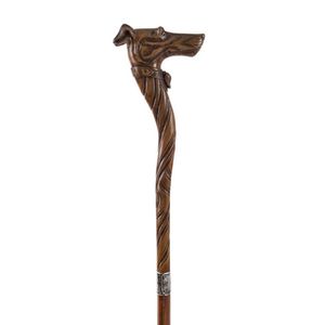 English victorian monkey head cane
