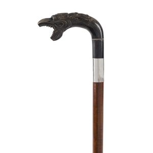 Collectable antler, horn and horn mounted walking sticks - price