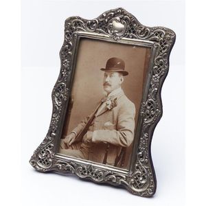 A Victorian silver hallmarked photograph frame, Birmingham…