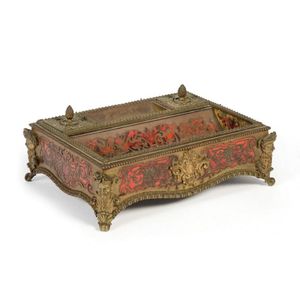 A Boulle gilt bronze decorated inkstand, French, 19th century,…