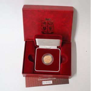 An N.Z. 2005 'The Lions' $10 gold proof coin, 7.98gm. of 22ct…