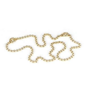 An 18ct. gold necklace and bracelet, belcher links with large…