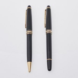 Two Montblanc Meisterstuck pens with black ink, Both are…