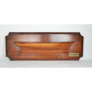 A teak ships half block Hull model - Brigantino mid 20th…