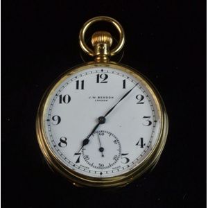 Jw benson gold online pocket watch