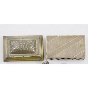 Art Deco European silver plate jewel box lobed sided machine…