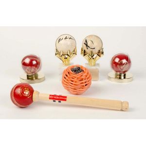 Cricket Balls Collection, noted signed balls (9) with Shane…