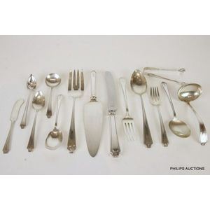 Sterling Silver 'King Albert' Dinner Service by Whiting, c1920s ...
