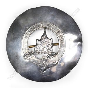 Young & Co. (Auckland) large silver Scottish sporran badge,…