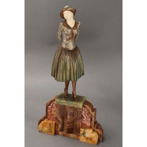 Demetre Chiparus (Romanian, 1886-1947), c.1920, in bronze and…