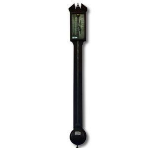 Lovely George III mahogany stick barometer, by C. West, London,…