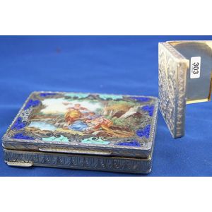 A rare and decorative Italian silver gilt and enamel heavily…