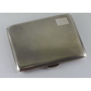 Sterling Silver Cigarette Case with Hallmark - Smoking Accessories ...