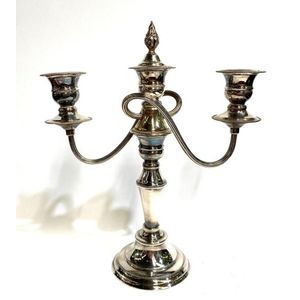 Sheffield Silver on Copper Candelabra with Three Branches - Candelabra ...