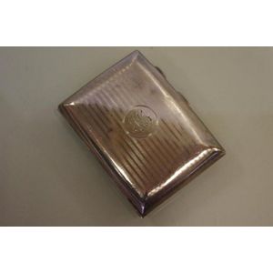 1921 Birmingham Hallmarked Sterling Silver Cigarette Case - Smoking ...