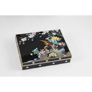 Exotic Bird Cloisonne Cigarette Box - Smoking Accessories - Cigar ...