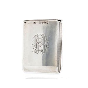 value of silver cigarette case Engraved Silver Cigarrete Case