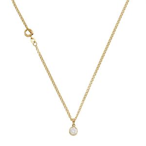 Diamond pendant. Centring a collet-set brilliant-cut diamond&hellip;