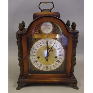 Vintage Hermle Mantle Clock With Key & Pendulum - Clocks - Mantle And 