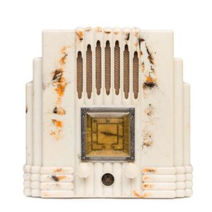 The Fisk A.W.A Radiolette marble bakelite cased Empire State…