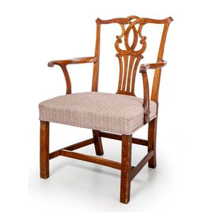 A large George III mahogany armchair, English circa 1780 - Seating ...