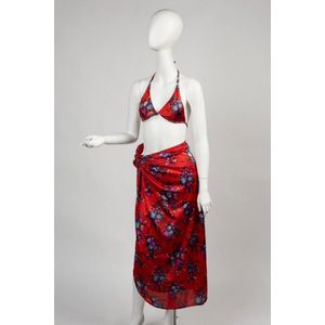 SOLD Emilio Pucci Orange Print Cotton Blouse & Skirt 1960s – Palm