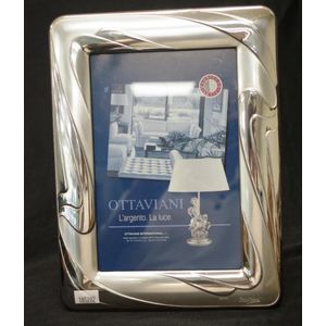 Italian 'Ottaviani' silver photo frame marked 925, with wooden…